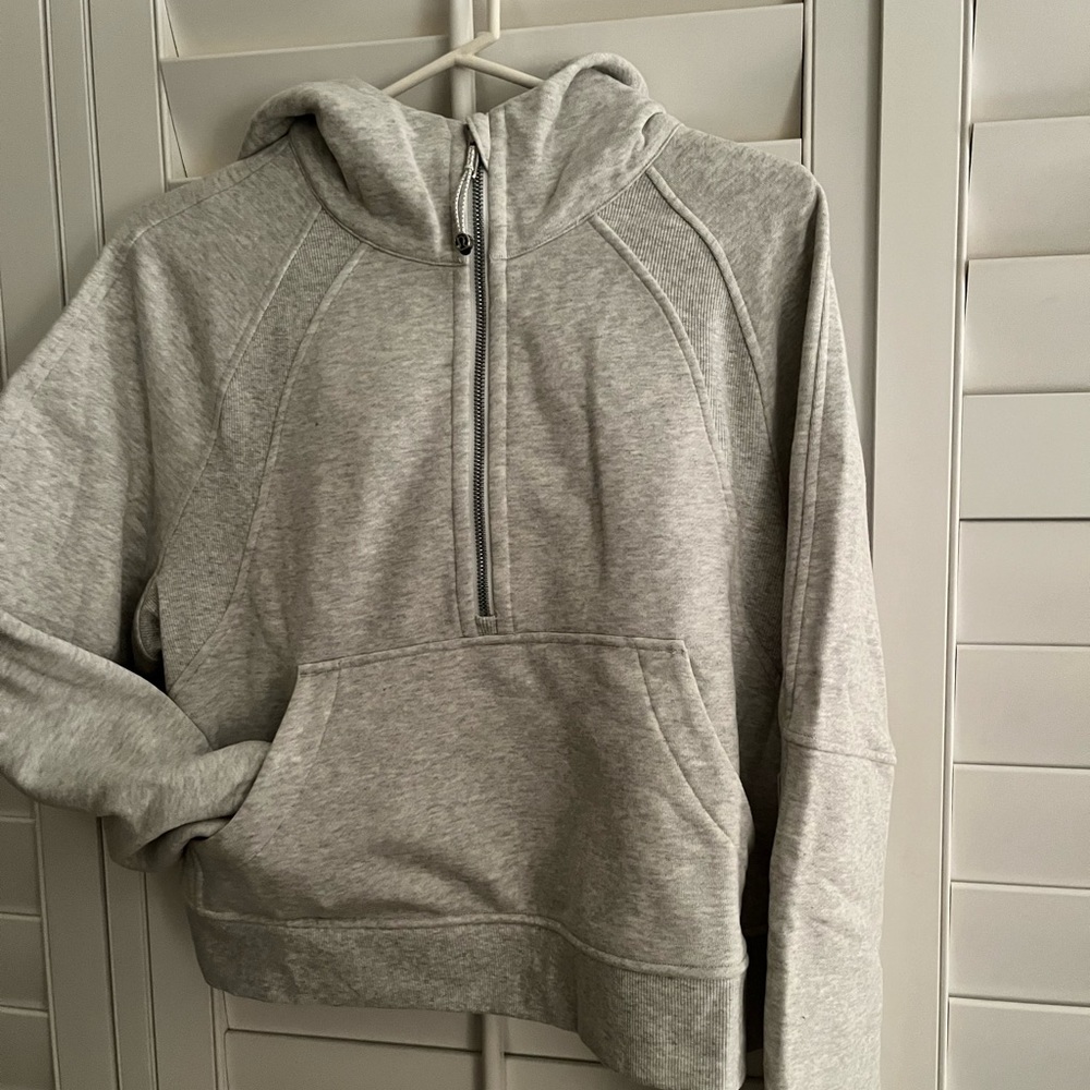 Lululemon Women’s Scuba Oversized Half-Zip Hoodie - M/L Grey - new with tags